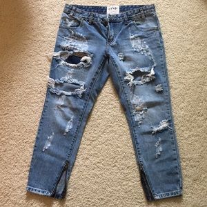 One Teaspoon Distress Jeans